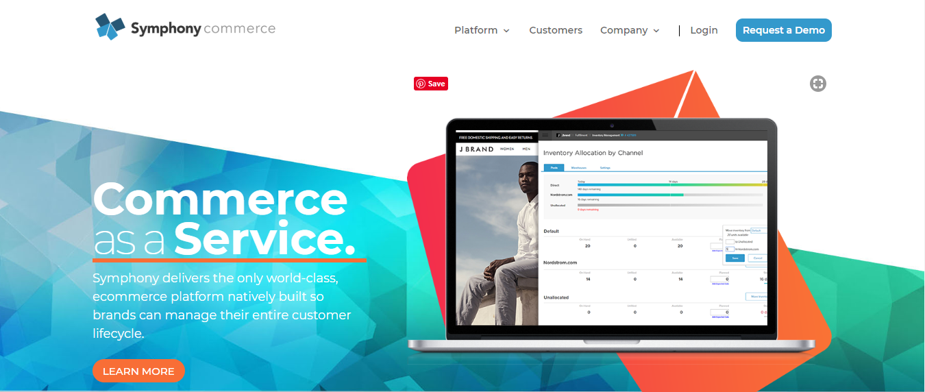 Symphony Commerce eCommerce Platform, free ecommerce platform, best free online ecommerce platform, best ecommerce platforms 2019, best ecommerce platforms, 9 Best E-commerce development platforms in 2019, ecommerce platforms